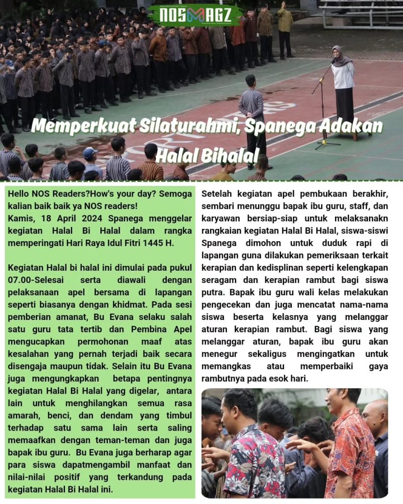 SPANEGA ADAKAN HALAL BIHALAL
